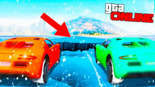 GTA 5 - БЕРЕГИСЬ ! ТОРМОЗИ, ТАМ ОБРЫВ ! БЕЗУМНЫЕ НОВОГОДНИЕ ГОНКИ НА СУПЕРКАРАХ В GTA 5 ONLINE