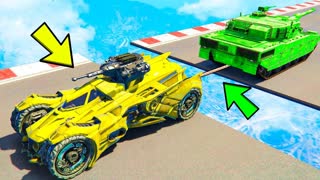 СМОЖЕТ ЛИ НОВЫЙ БЭТМОБИЛЬ ПЕРЕТЯНУТЬ СУПЕР-ТАНК В GTA 5 С МОДАМИ